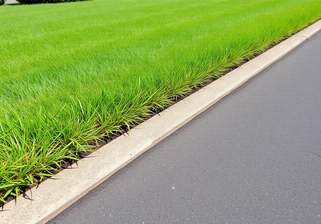 Crisp driveway edging
