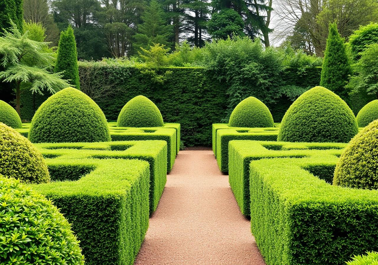 Formal hedge sculpting